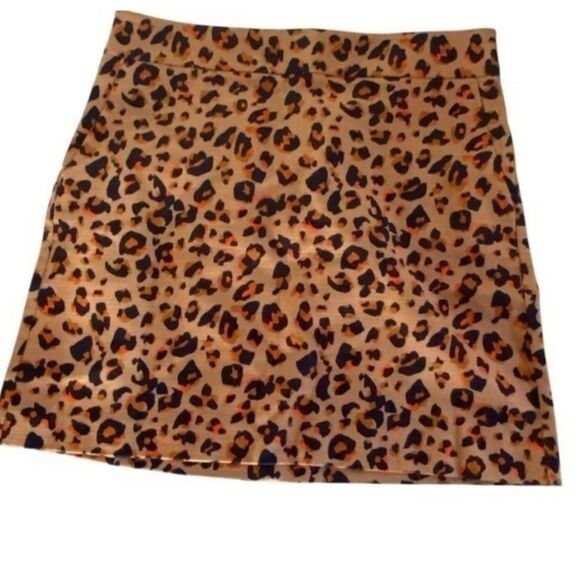 Loft Leopard Print Skirt size 0 extra small new with tags - Picture 1 of 8